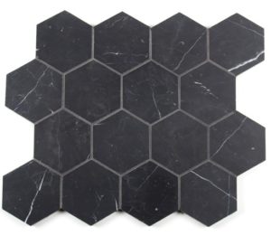 VULCANO VM50 _ NERO MARQUINA SELECTED 70mm HONED HEXAGON